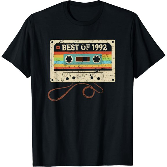 Best of 1992 Vintage 33 Year Old Men Women 33rd Birthday T-Shirt