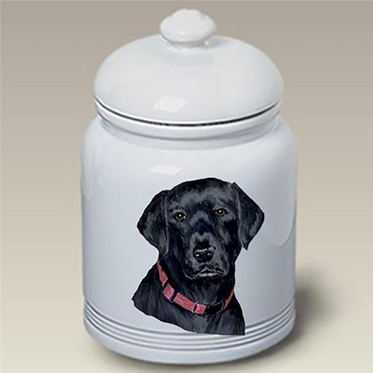Best of Breed 230008 Black Labrador Stoneware Ceramic Treat Jar