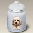 thumbnail image 1 of Best of Breed 561082 Cockapoo White Stoneware Ceramic Doggie Treat Jar, 1 of 1