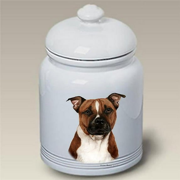 Best of Breed 561211 Pit Bull Terrier Stoneware Ceramic Doggie Treat Jar