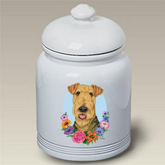 Best of Breed 92027 Airedale TP Ceramic Doggie Treat Jar