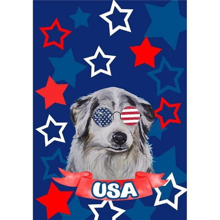 Best of Breed HH320591 Australian Sheperd Best of Breed HHS Patriotic Garden Flag