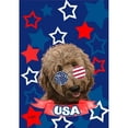 thumbnail image 1 of Best of Breed HH322731 Goldendoodle Apricot Best of Breed HHS Patriotic Garden Flag, 1 of 1