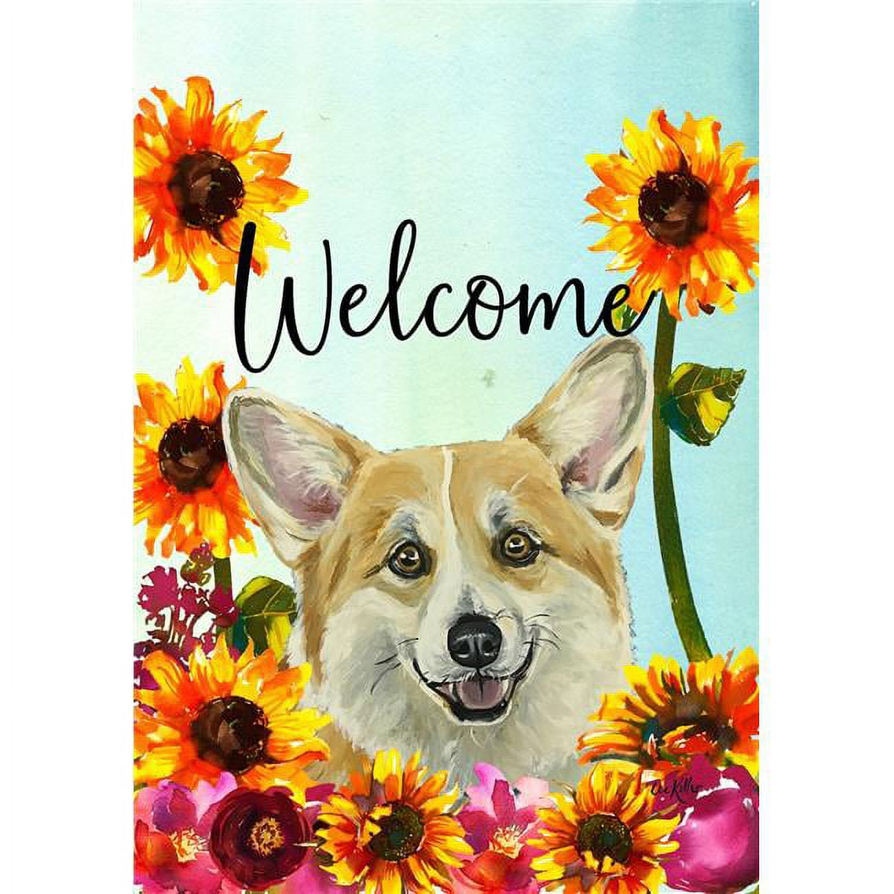 Best of Breed HH630451 Corgi Best of Breed HHS Welcome Garden Flag