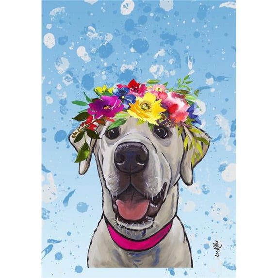 Best of Breed HH690291 Labrador Best of Breed HHS Summer Crown Garden Flag, Yellow & White