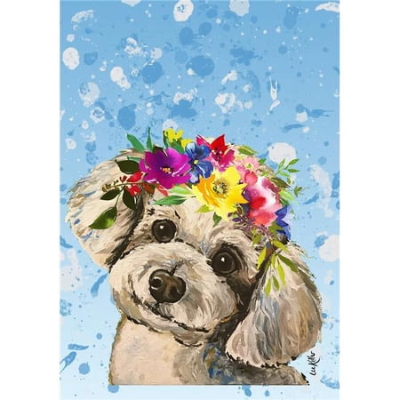 Best of Breed HH690411 Maltese Best of Breed HHS Summer Crown Garden Flag