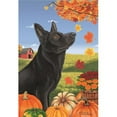 thumbnail image 1 of Best of Breed TP670911 German Shepherd Black Autumn Leaves Garden Flag, 1 of 1
