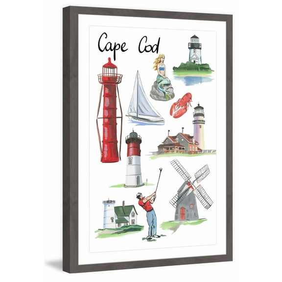 "Best of Cape Cod" Framed Painting Print
