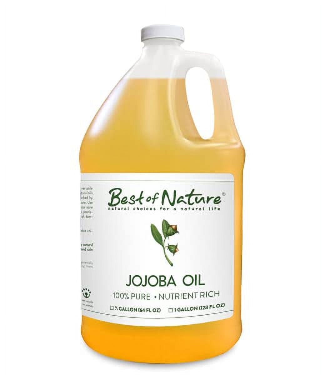 Best of Nature 100 Pure Jojoba Body Oil (Half Gallon)