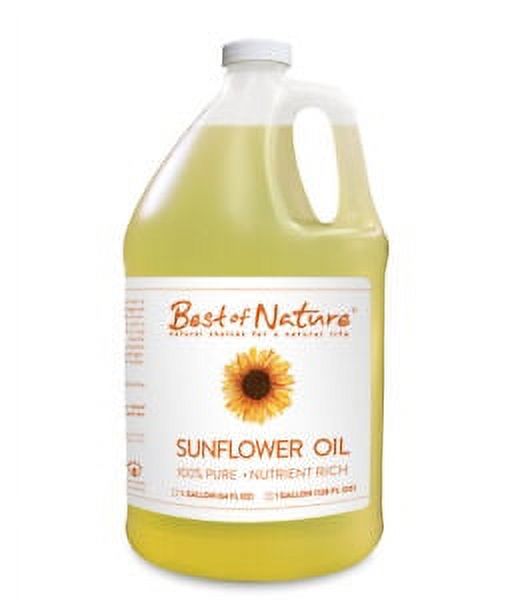 Best of Nature 100 Pure Sunflower Massage & Body Oil Half Gallon (64oz)
