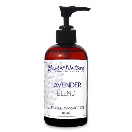 Best of Nature Lavender Blend Massage Oil (8 Ounces)