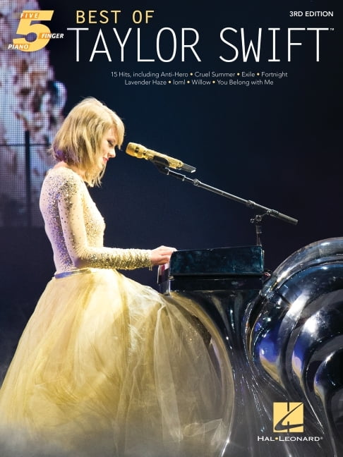 Best of Taylor Swift - 15 Hits Arranged for Five-Finger Piano, (Paperback)