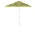 thumbnail image 1 of Best of Times 1020W2306 Thatch 6 ft. Square Market Umbrella, Green, 1 of 2