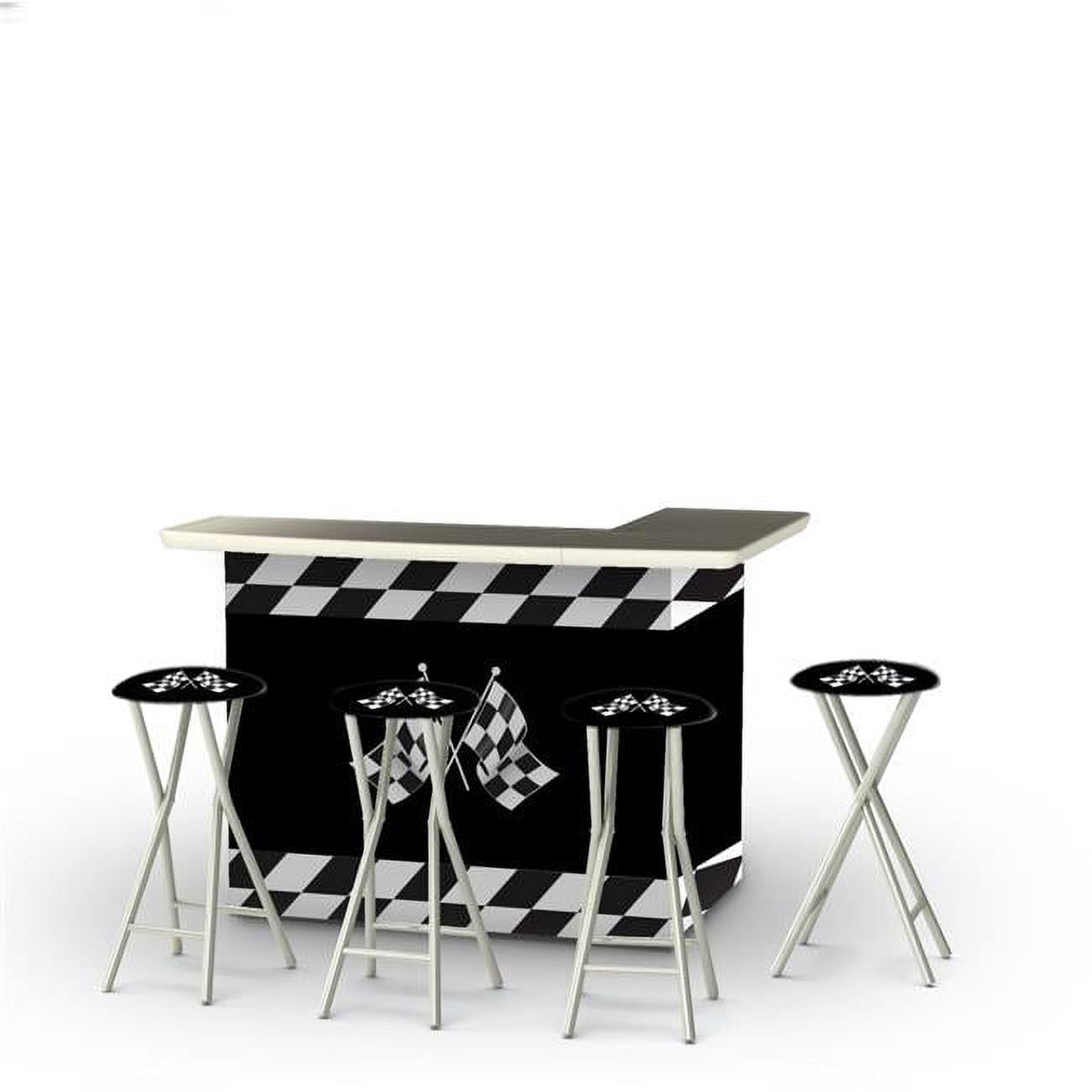 Best of Times 2002W1430 Racing Checkered Flag Portable Bar with ...