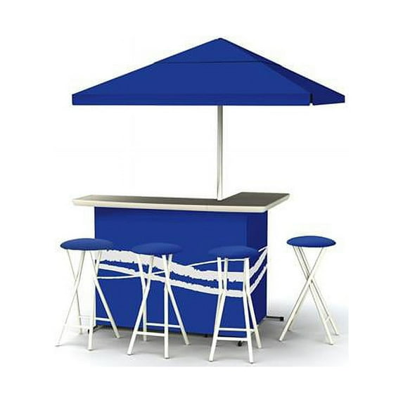Best of Times 2003W1306 48 x 23 x 15 in. Patio Bar & Tailgating Center Deluxe Package - Classic Blue