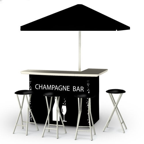 Best of Times Champagne 8 Piece Bar Set