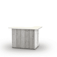 thumbnail image 1 of Best of Times White Barn Wood Portable Patio Bar Table, 1 of 5