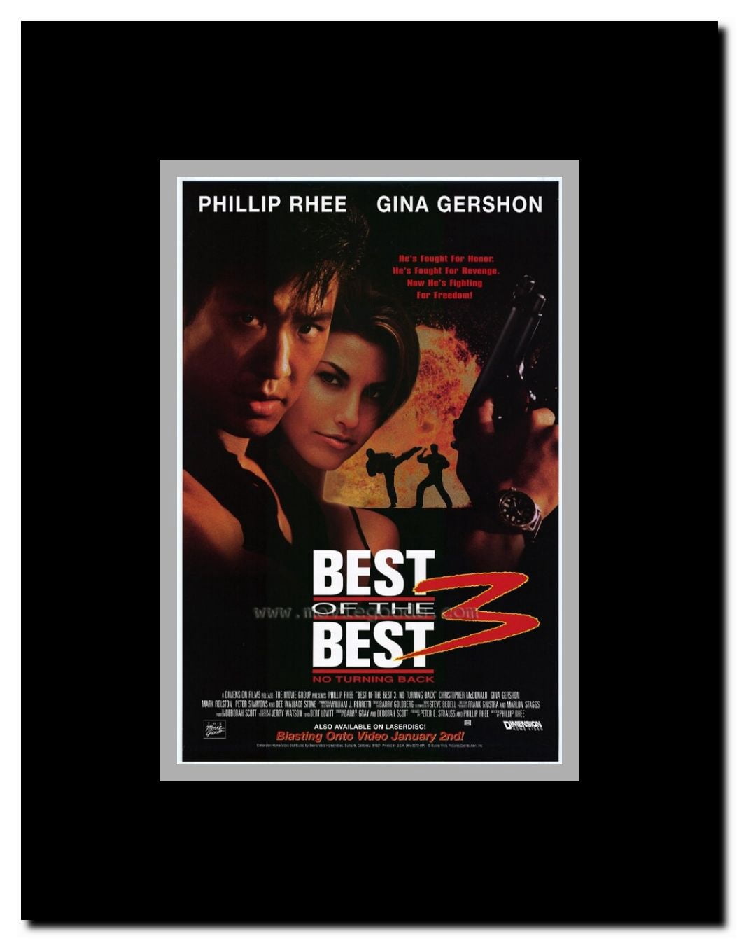 Best of the Best 3: No Turning Back Framed Movie Poster