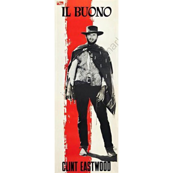 Best posters Clint Eastwood Movie poster Insert 14x36 Color Category: Multi, Unframed, Ages: Adults