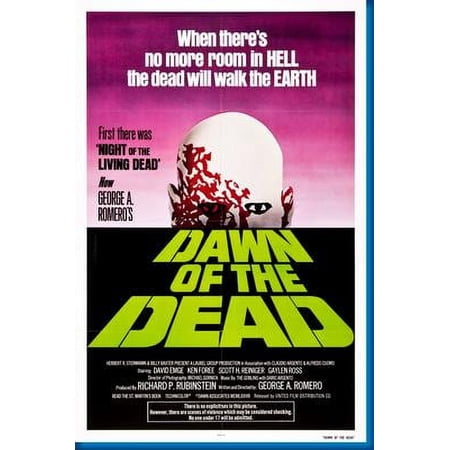 Best posters Dawn Of The Dead Movie poster 16x24 Color Category: Multi, Unframed, Ages: Adults