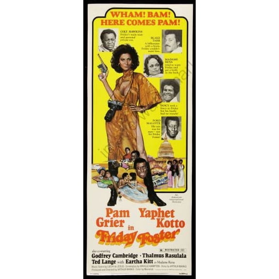 Best posters Friday Foster Movie poster Insert 14x36 Color Category: Multi, Unframed, Ages: Adults