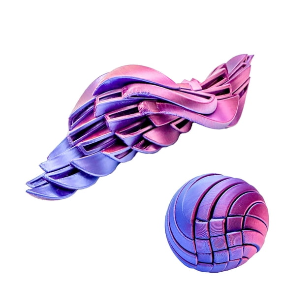 Best-selling multi-color decorative items: Slime Ball Fidget Toycircular transformable ball 3d printed stress-relieving b