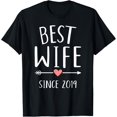 thumbnail image 1 of Best wife since 2019 6th wedding anniversary T-Shirt, 1 of 5