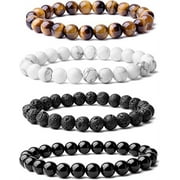 8mm Gemstone Beaded Bracelets for Women Mens Healing Crystal Stone Bracelet Stretch Mini Round Beads Elastic Bracelets Jewelry Gifts