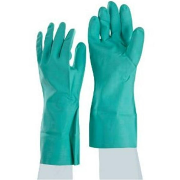 BestA Glove Medium Nitrile 15 Mil Green Flock-Lined Glove