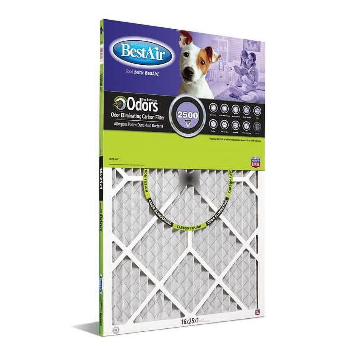 BestAir 16\\"x25\\"x1\\" Air Furnace Allergen/Odor Reduction Carbon Air Filter MERV 11