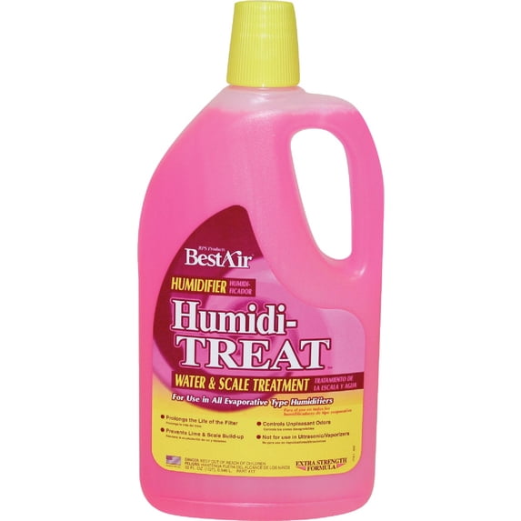 BestAir 1T, Humiditreat Extra Strength Humidifier Water Treatment, 32 oz , Pink