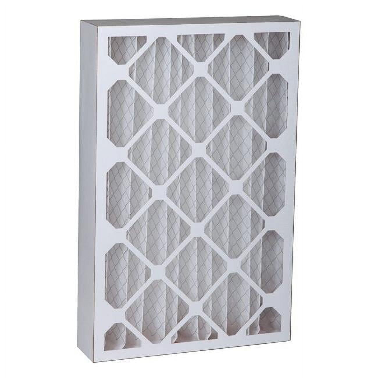 16x25x4 White Pleated Furnace Air Filter
