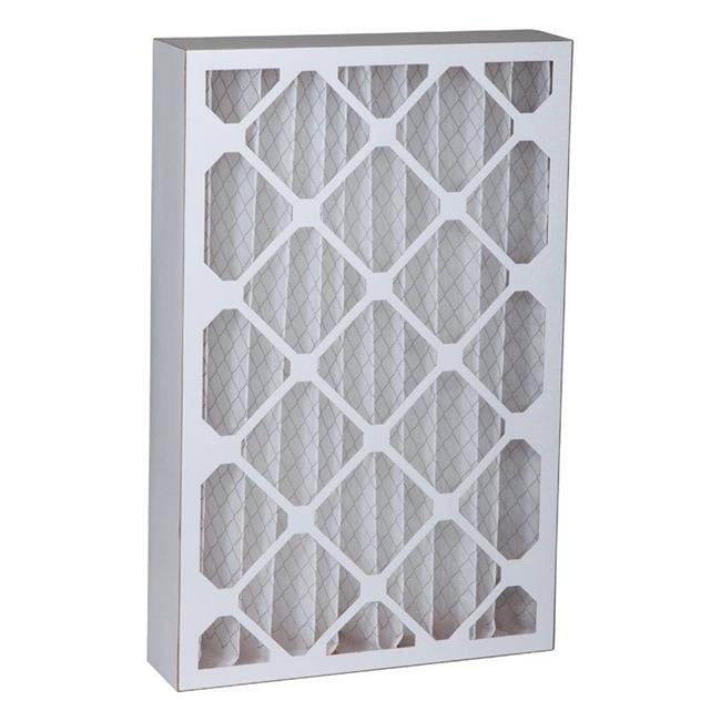 16x25x4 White Pleated Furnace Air Filter