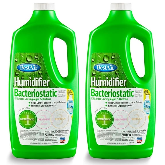 BestAir 3BT, Original BT Humidifier Bacteriostatic Water Treatment, 32 oz, 2 Pack