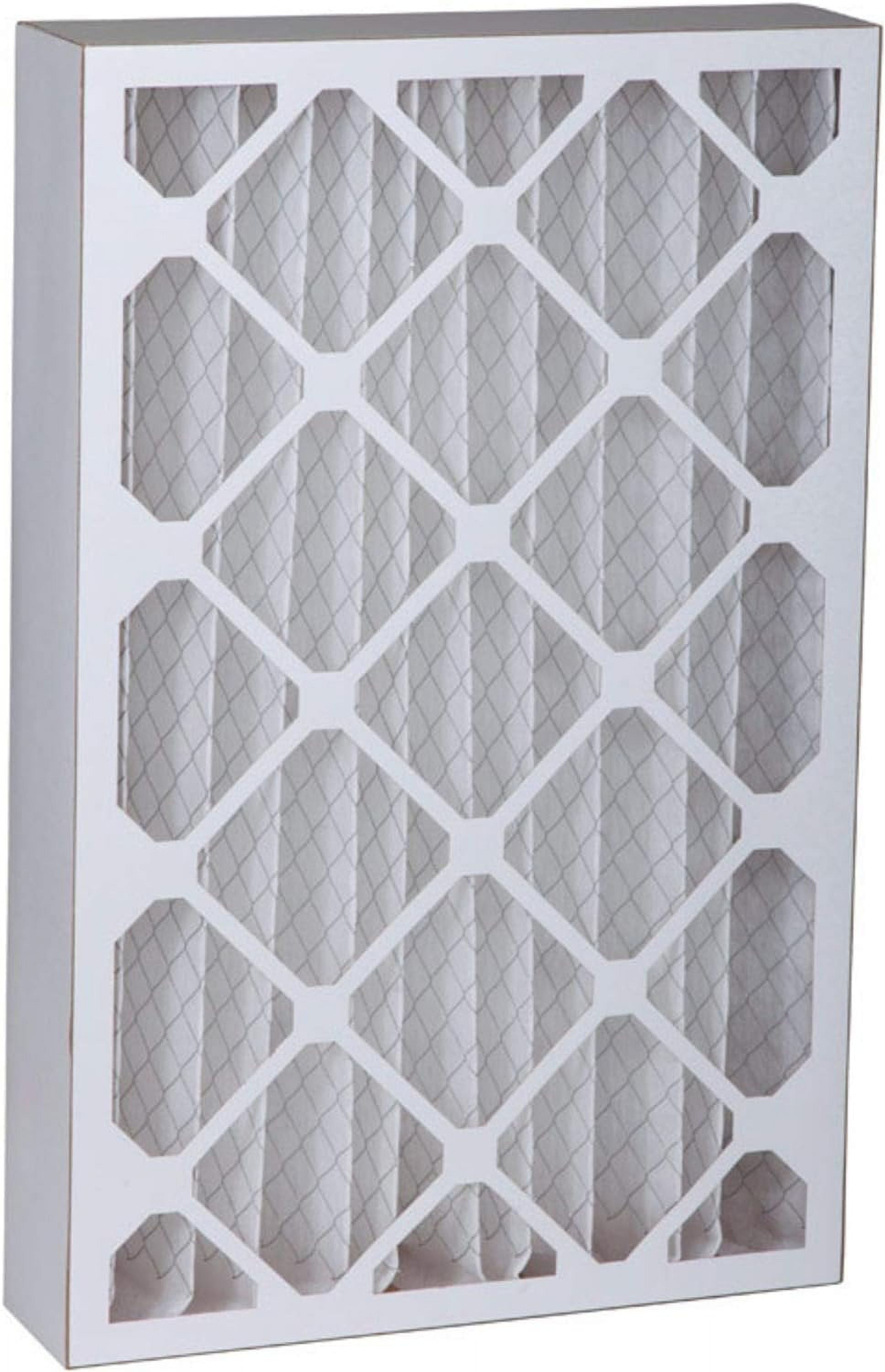 16x25x4 White Pleated Furnace Air Filter