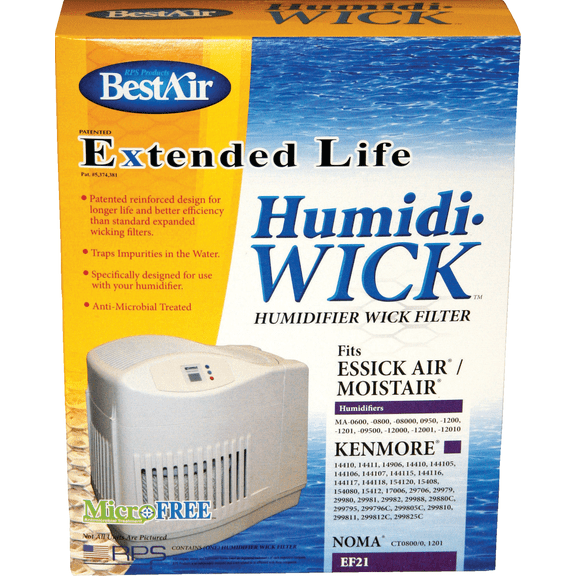 BestAir Extended Life Humidi-Wick EF21 Humidifier Wick Filter - Single Pack