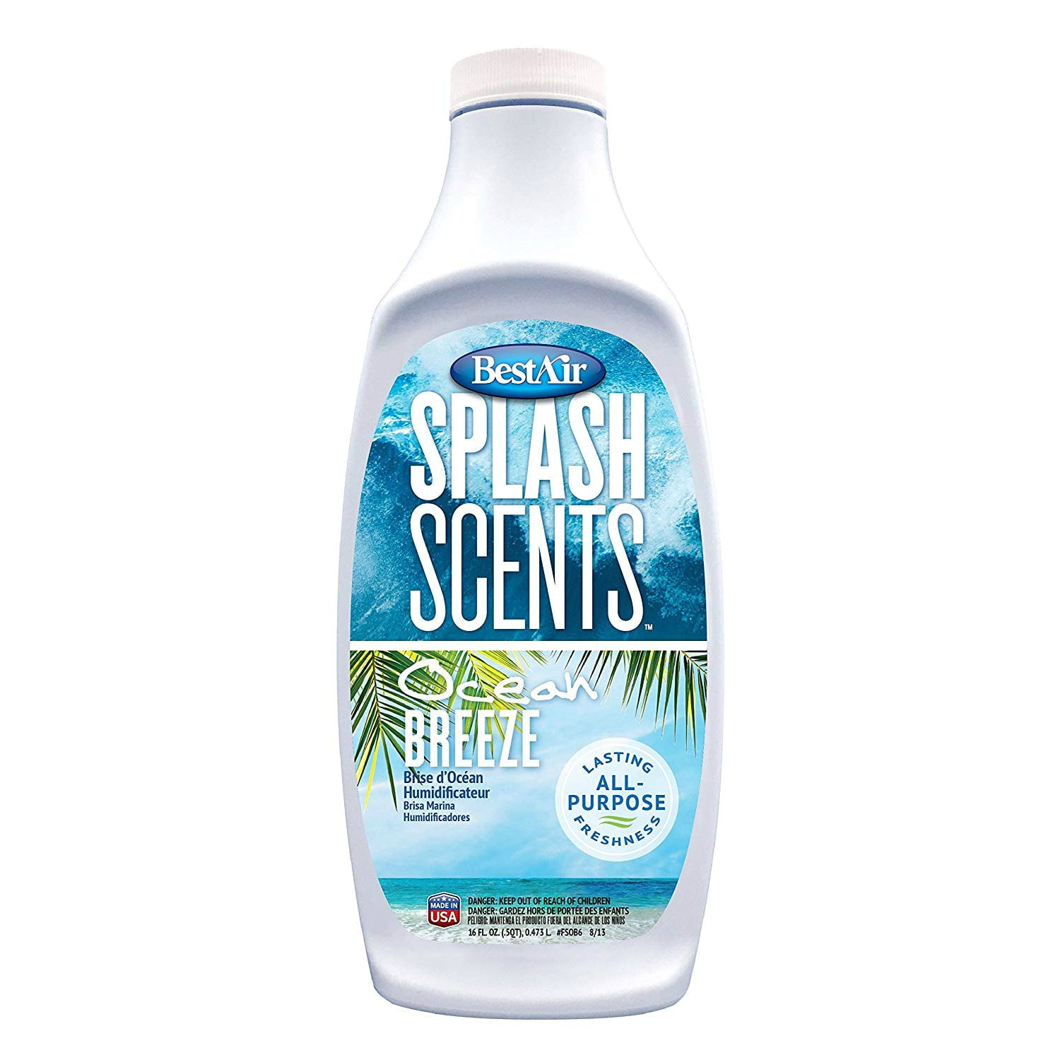 BestAir FSOBPDQ6 Splash Scents Humidifier Fragrance, Ocean Breeze, 16