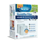 BestAir® H64 Value 2 Pack Extended Life Humidifier Replacement Paper Wick For Holmes Humidifiers. SIZE: 6 1/8″ x 20″ x 1″. WEIGHT: 0.31 lbs.