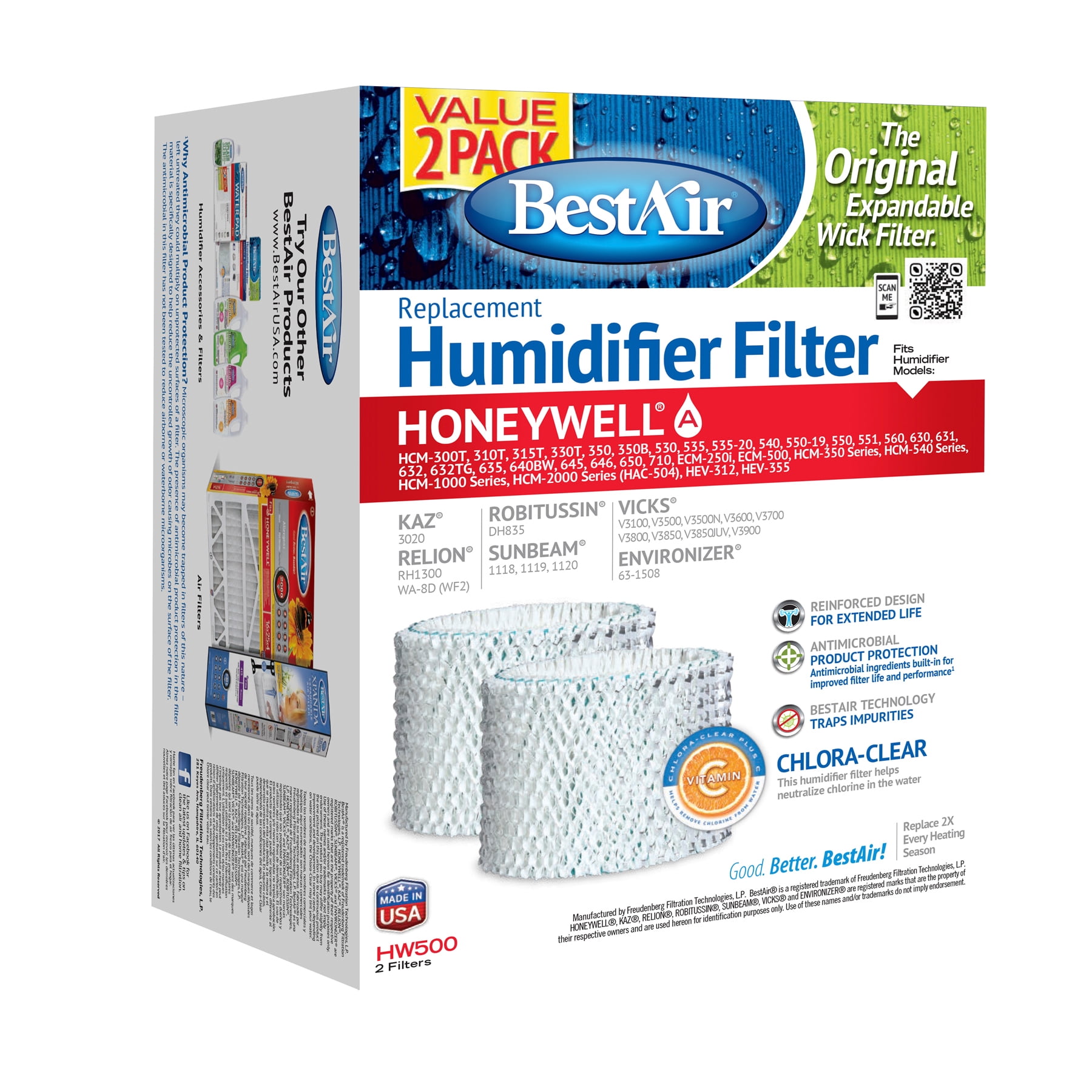 Honeywell air clearance humidifier filter
