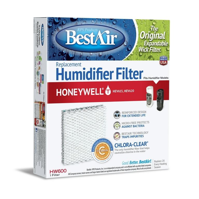 BestAir HW600 Replacement Wick Humidifier Filter for