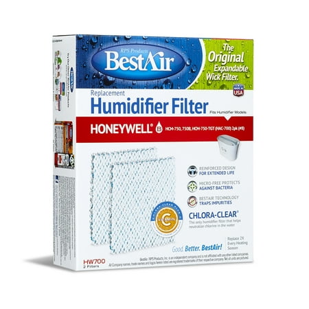 BestAir HW700 Humidifier Replacement Wick Filter for Honeywell Models 5.9" x 1.8" x 6.8" (2 Filters) price history and forecast - BestAir HW700-PDQ-3