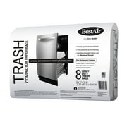 BestAir Heavy Duty Paper Trash Compactor Bags, Pre-Cuffed, 8 Bags for Your Home