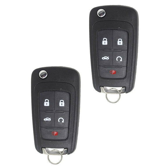 BestKeys Keyless Entry Remote Flip Key for 2010-2019 GMC Terrain, 2 oz, 2 Pack