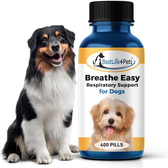 BestLife4Pets Breathe Easy Respiratory Support for Dogs AllNatural