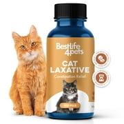 BestLife4Pets - Cat Laxative Constipation Relief and Stool Softeners - Digestive Health Supplement for Gas Relief and Constipation - Natural Laxative for Cats
