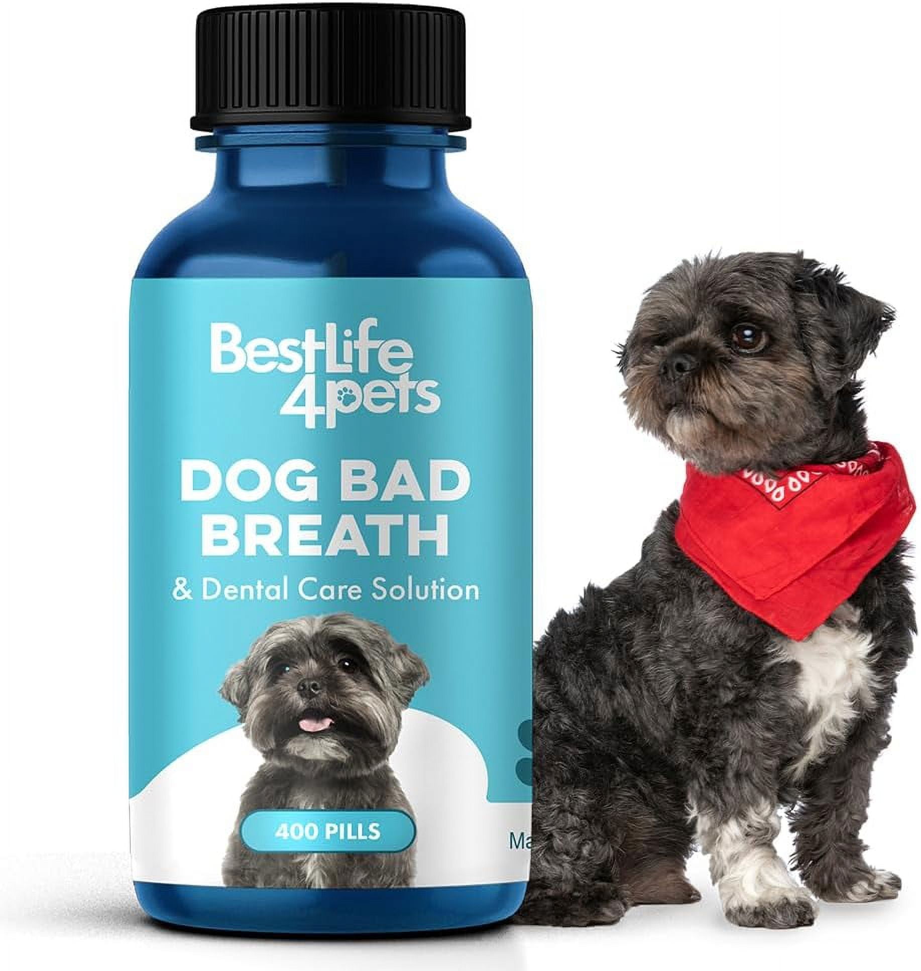 BestLife4Pets Dog Bad Breath & Dental Care Solution Plaque, Tartar