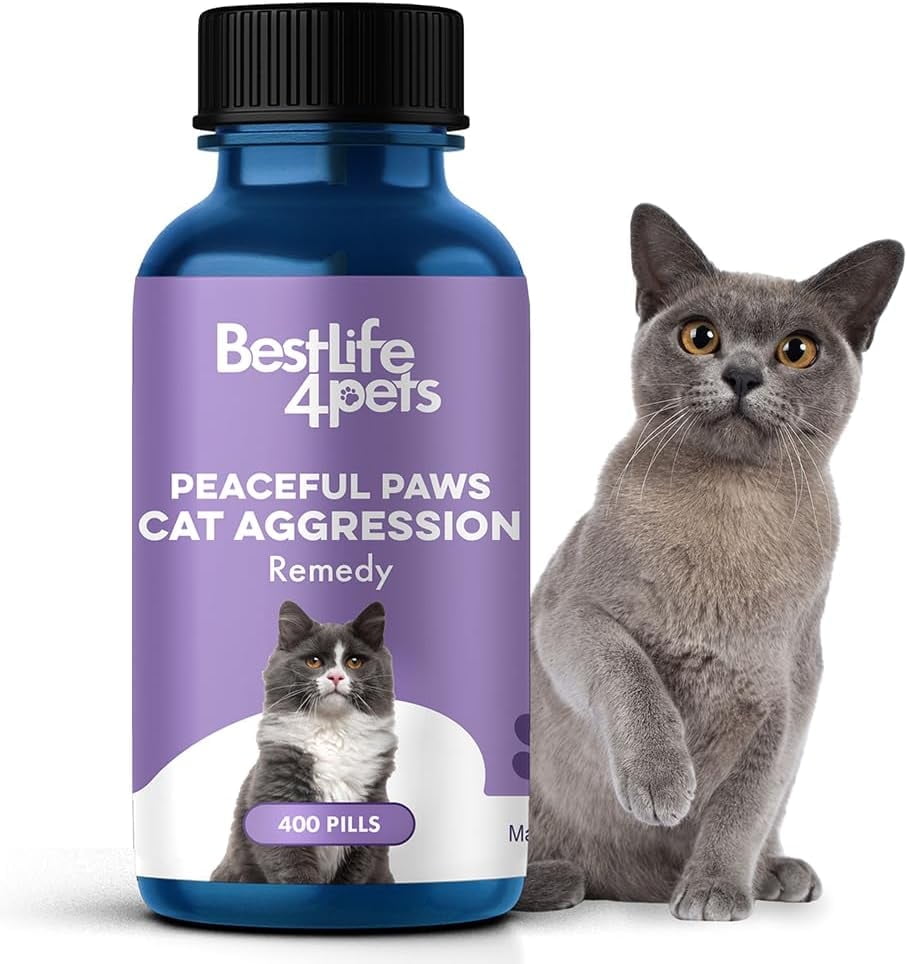 BestLife4Pets Peaceful Paws Cat Calming Pills Aggression & Anxiety