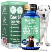 BestLife4Pets Walk-Easy Extra Strength Dog Hip and Joint Supplement - Suitable for All Breeds