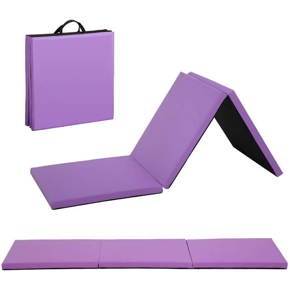 BestMassage Gymnastics Mats Exercise Mat Tumbling Mats for Gymnastics Gymnastics Mats for Home Yoga Mat Exercise Pad Lightweight Gymnastics Panel Mat for Home Gym Mat,Purple