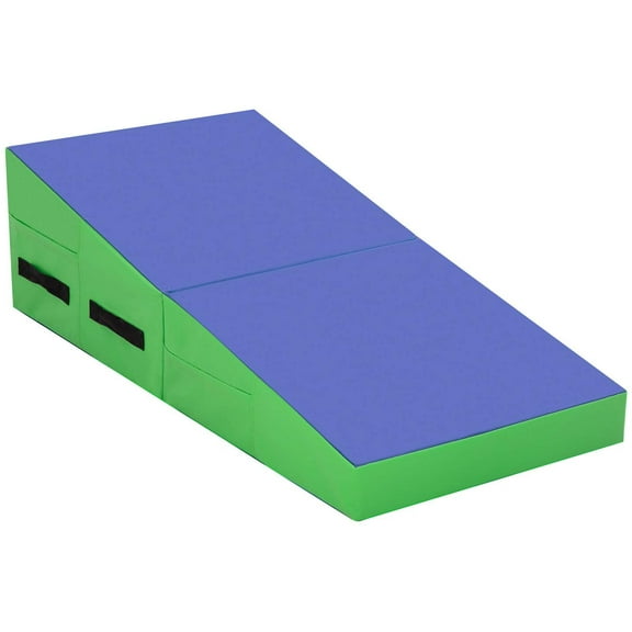 BestMassage 48x24 inch Incline Mat for Indoor/Outdoor Exercise with Handle(Blue)